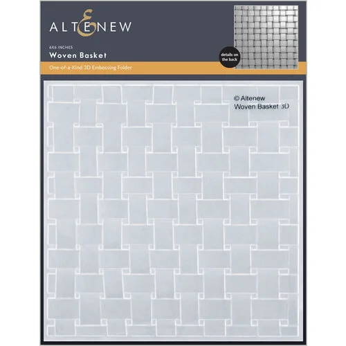 Altenew - Embossing Folder - 3D - Woven Basket 1 Altenew - Embossing Folder - 3D - Woven Basket