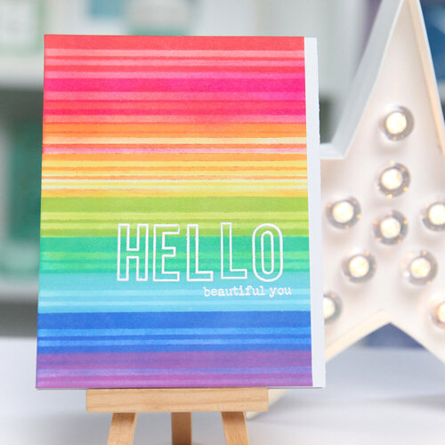 Scrapbook.com - Clear Photopolymer Stamp Set - Bold Caps - Outline