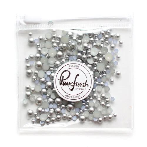 Pinkfresh Studio - Metallic Pearls - Matte Silver 1 Pinkfresh Studio - Metallic Pearls - Matte Silver