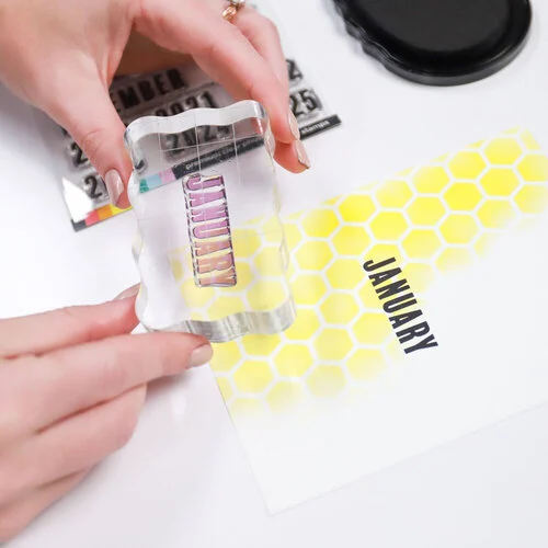Scrapbook.com - Clear Photopolymer Stamp Set - Months and Years 5 Scrapbook.com - Clear Photopolymer Stamp Set - Months and Years