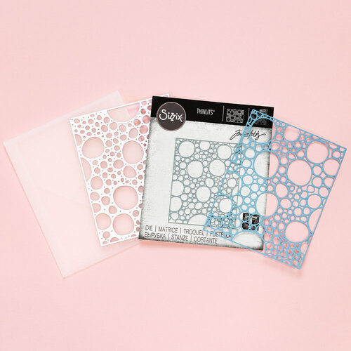 Sizzix - Tim Holtz - Thinlits Dies - Bubbling 2 Sizzix - Tim Holtz - Thinlits Dies - Bubbling