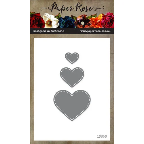 Paper Rose - Dies - Small Stitched Hearts 1 Paper Rose - Dies - Small Stitched Hearts