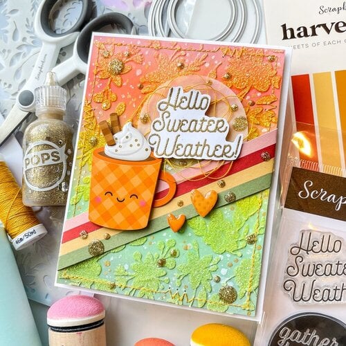 Scrapbook.com - Clear Photopolymer Stamp Set - Fall Sampler
