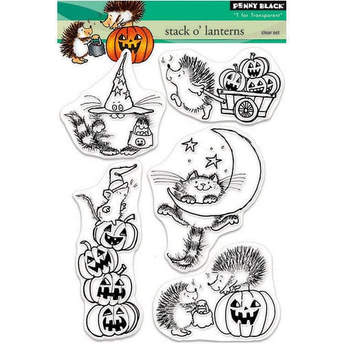 Penny Black - Halloween - Clear Photopolymer Stamps - Stack O'Lanterns 1 Penny Black - Halloween - Clear Photopolymer Stamps - Stack O'Lanterns