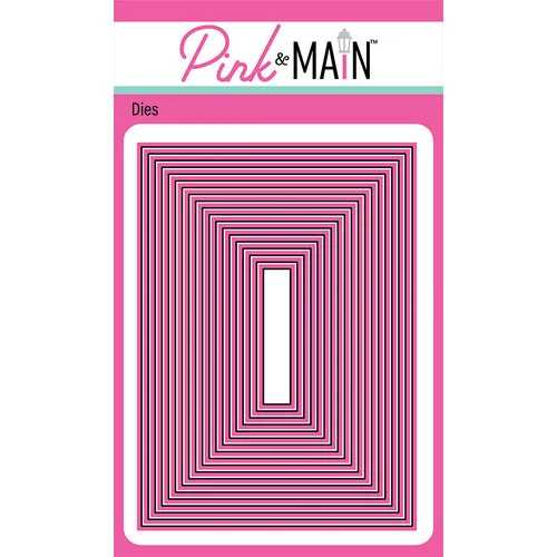 Pink and Main - Dies - A7 Layered Rectangles 1 Pink and Main - Dies - A7 Layered Rectangles