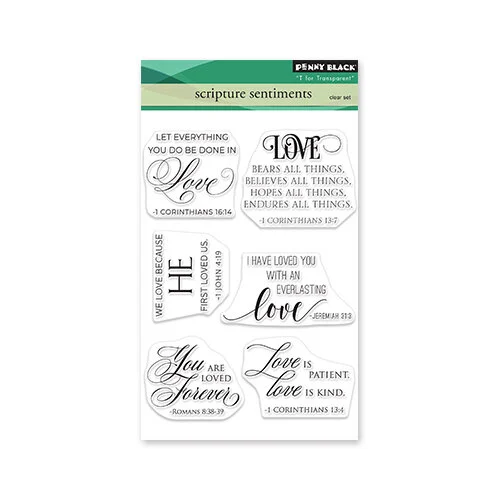 Penny Black - Clear Photopolymer Stamps - Scripture Sentiments 1 Penny Black - Clear Photopolymer Stamps - Scripture Sentiments