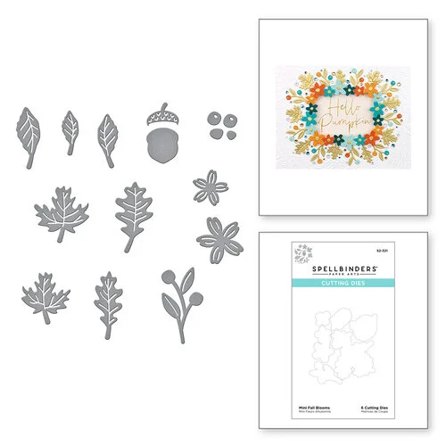Spellbinders - Etched Dies - Mini Fall Blooms 1 Spellbinders - Etched Dies - Mini Fall Blooms