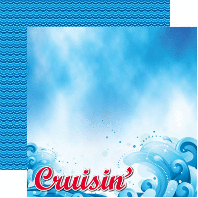 Reminisce - 12 x 12 Double Sided Paper - Cruise 1 Reminisce - 12 x 12 Double Sided Paper - Cruise
