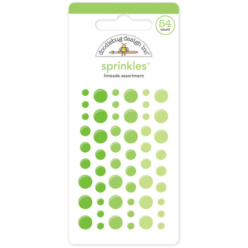Doodlebug Design - Stickers - Sprinkles - Enamel Dots - Limeade 1 Doodlebug Design - Stickers - Sprinkles - Enamel Dots - Limeade