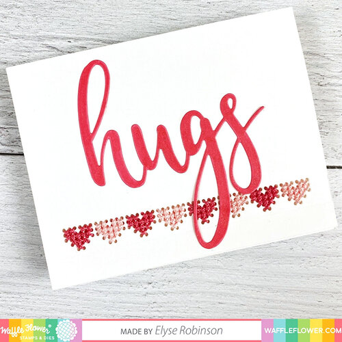 Waffle Flower Crafts - Craft Dies - Stitchable Hearts