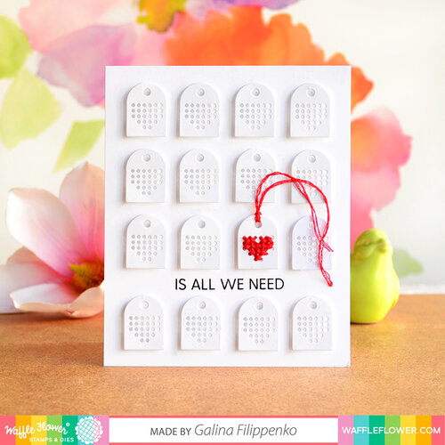 Waffle Flower Crafts - Craft Dies - Stitchable Hearts