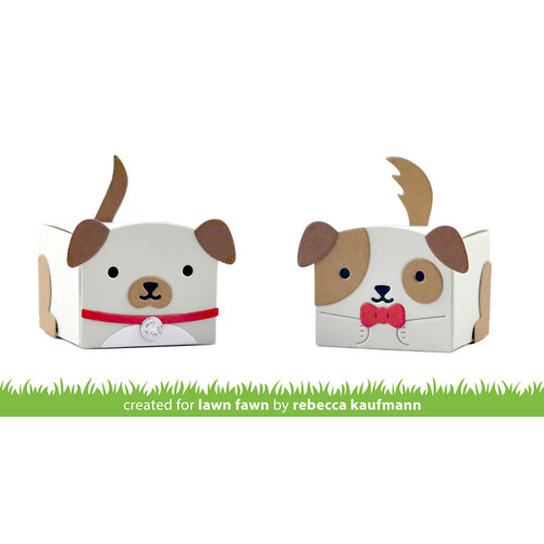 Lawn Fawn - Lawn Cuts - Dies - Tiny Gift Box Dog Add-On 2 Lawn Fawn - Lawn Cuts - Dies - Tiny Gift Box Dog Add-On