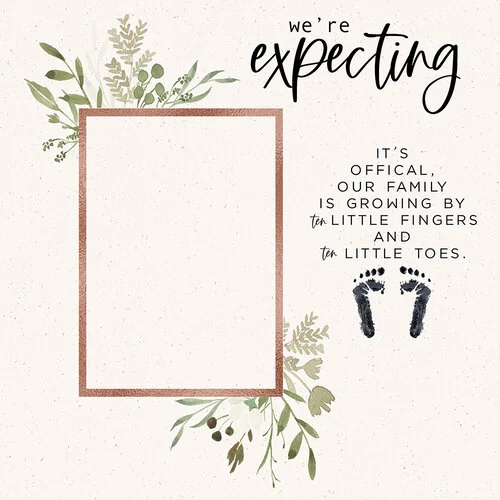 Scrapbook Customs - 12 x 12 Paper Pack - Baby Watercolor Year
