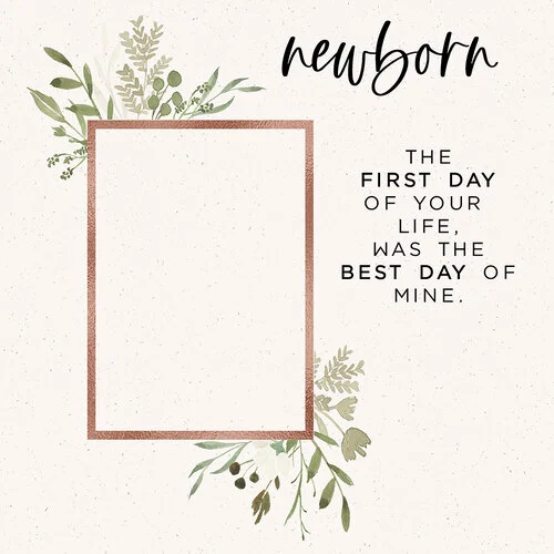 Scrapbook Customs - 12 x 12 Paper Pack - Baby Watercolor Year