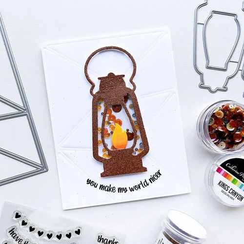 Catherine Pooler Designs - Night In Flight Collection - Dies - Camping Lantern