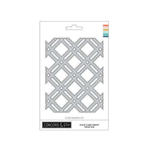 Concord and 9th - Dies - Plaid Card Front - Thick 1 Concord and 9th - Dies - Plaid Card Front - Thick