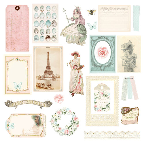 Prima - Miel Collection - Ephemera With Foil Accents - Set 2 1 Prima - Miel Collection - Ephemera With Foil Accents - Set 2
