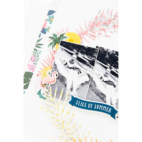 Echo Park - Pool Party Collection - 12 x 12 Cardstock Stickers - Elements