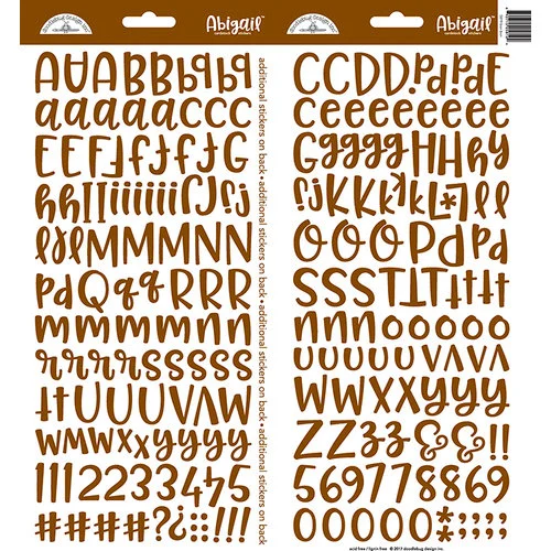 Doodlebug Design - Cardstock Stickers - Abigail - Bon Bon 1 Doodlebug Design - Cardstock Stickers - Abigail - Bon Bon