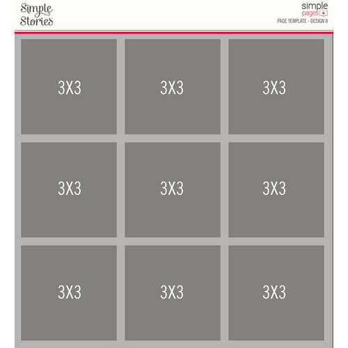 Simple Stories - Simple Pages Collection - Page Template - Design 8 1 Simple Stories - Simple Pages Collection - Page Template - Design 8