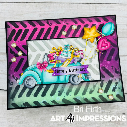 Art Impressions - Steel Dies - Rectangle A2 Double Stitched