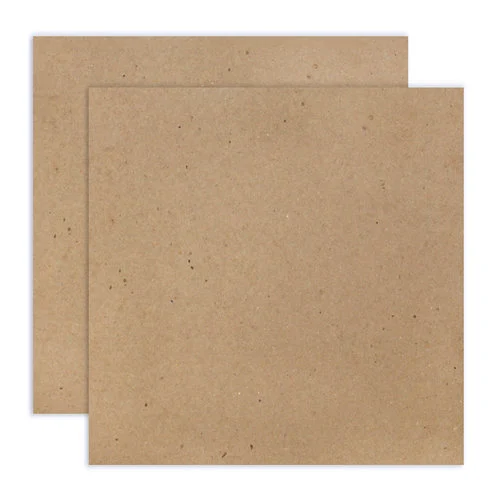 Scrapbook.com - 12 x 12 Chipboard - 2X Heavy - 85pt - Natural - 2 Sheets