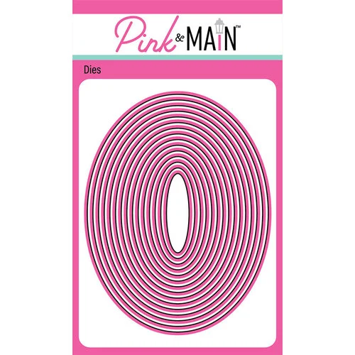 Pink and Main - Dies - Layered Oval