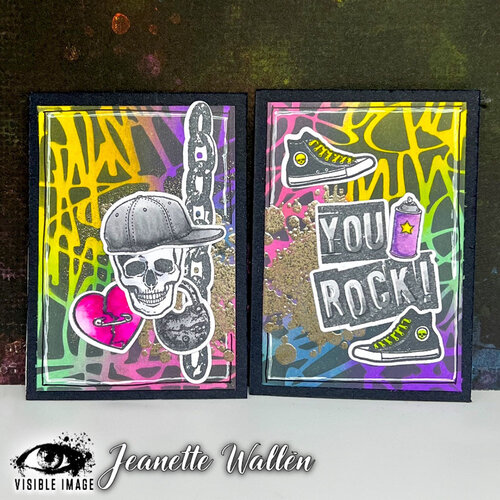 Visible Image - 6 x 6 Stencil - Graffiti