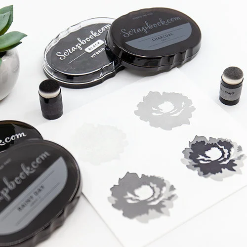 Scrapbook.com - Premium Hybrid Ink Pad Kit - Gray Group 2 Scrapbook.com - Premium Hybrid Ink Pad Kit - Gray Group