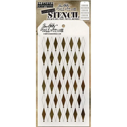 Stampers Anonymous - Tim Holtz - Layering Stencil - Shifter Diamonds 1 Stampers Anonymous - Tim Holtz - Layering Stencil - Shifter Diamonds