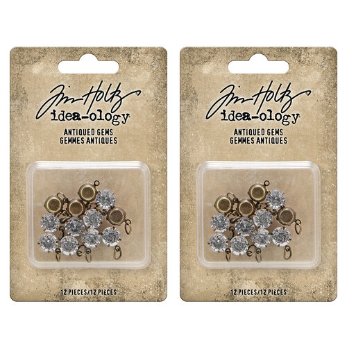 Idea-ology - Tim Holtz - Antiqued Gems - 2 Pack