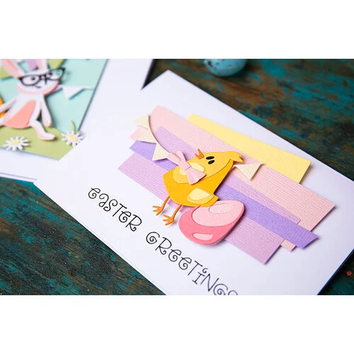 Sizzix - Tim Holtz - Thinlits Dies - Vault Bunny and Chick 3 Sizzix - Tim Holtz - Thinlits Dies - Vault Bunny and Chick