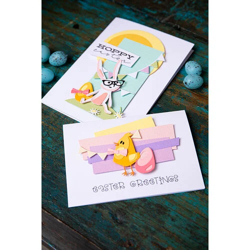 Sizzix - Tim Holtz - Thinlits Dies - Vault Bunny and Chick 5 Sizzix - Tim Holtz - Thinlits Dies - Vault Bunny and Chick