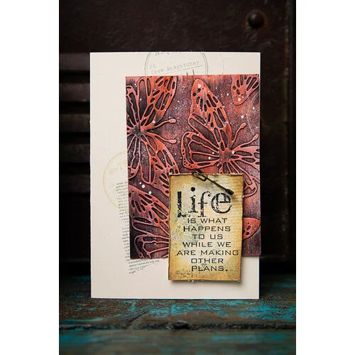Sizzix - Tim Holtz - Thinlits Dies - Vault Scribbly Butterfly