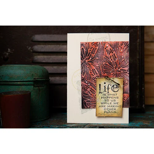 Sizzix - Tim Holtz - Thinlits Dies - Vault Scribbly Butterfly