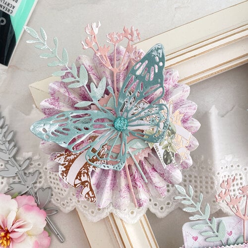Sizzix - Tim Holtz - Thinlits Dies - Vault Scribbly Butterfly