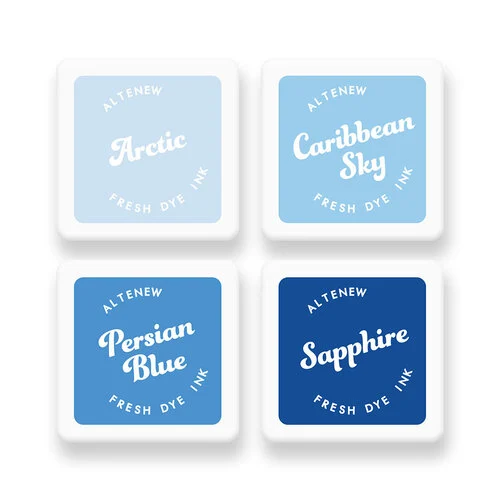 Altenew - Fresh Dye Ink Pad - Mini Cube Set - Glacier 1 Altenew - Fresh Dye Ink Pad - Mini Cube Set - Glacier
