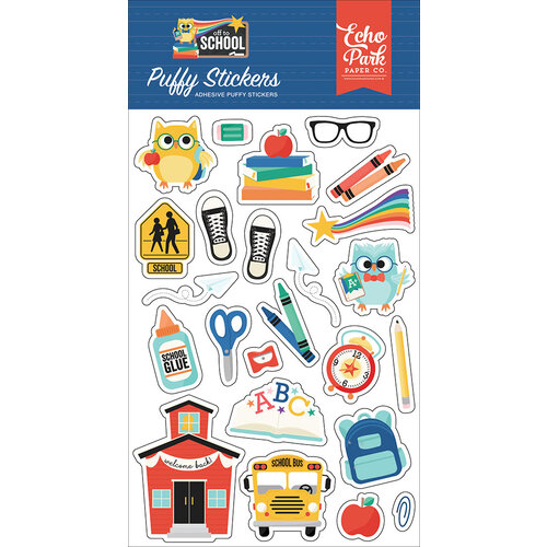 Echo Park - Off To School Collection - Puffy Stickers 1 Echo Park - Off To School Collection - Puffy Stickers