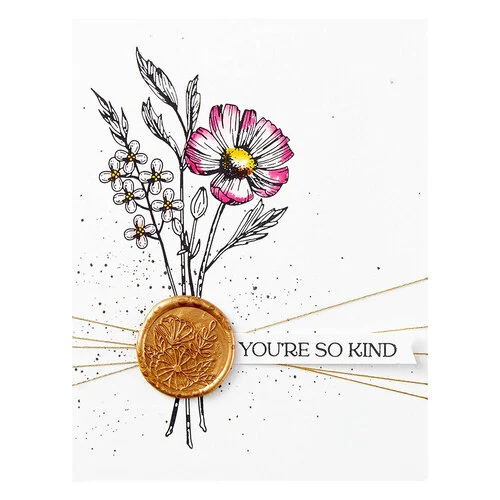 Spellbinders - BetterPress Collection - Press Plates - Pressed Posies - Sealed Florals