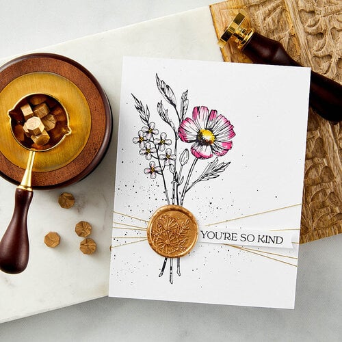 Spellbinders - BetterPress Collection - Press Plates - Pressed Posies - Sealed Florals