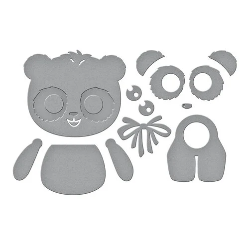 Spellbinders - Monster Birthday Collection - Etched Dies - Dancin' Birthday - Panda