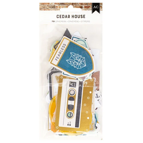 American Crafts - Cedar House Collection - Ephemera - Journaling