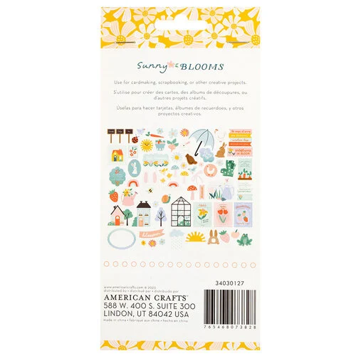 Pebbles - Sunny Bloom Collection - Ephemera - Icons