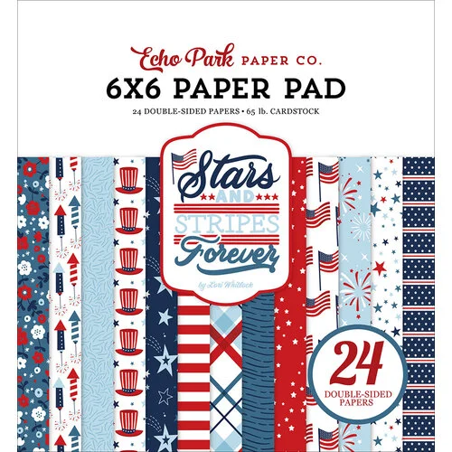 Echo Park - Stars And Stripes Forever Collection - 6 x 6 Paper Pad