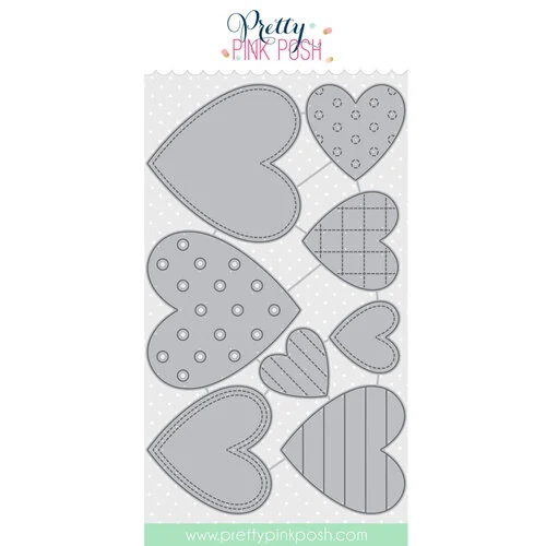 Pretty Pink Posh - Dies - Stitched Hearts 1 Pretty Pink Posh - Dies - Stitched Hearts