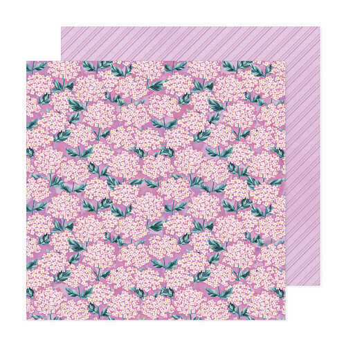 American Crafts - Dreamer Collection - 12 x 12 Double Sided Paper - Hydrangeas 1 American Crafts - Dreamer Collection - 12 x 12 Double Sided Paper - Hydrangeas