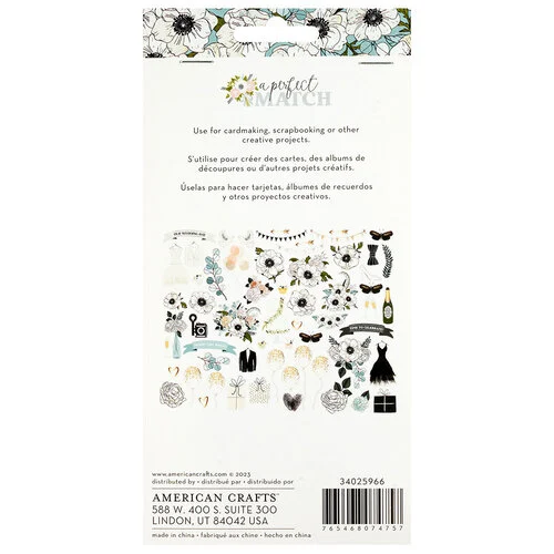 American Crafts - A Perfect Match Collection - Ephemera - Icons
