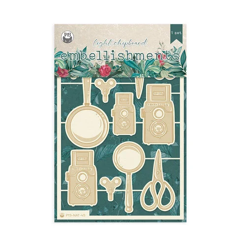 P13 - Naturalist Collection - Light Chipboard Embellishments - 02 1 P13 - Naturalist Collection - Light Chipboard Embellishments - 02