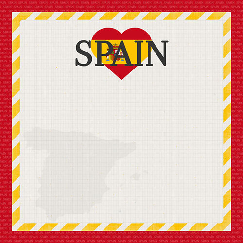 Scrapbook Customs - 6 x 6 Paper Pack - Spain 2 Scrapbook Customs - 6 x 6 Paper Pack - Spain