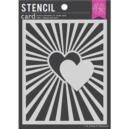 Hero Arts - Stencils - Heart Burst 1 Hero Arts - Stencils - Heart Burst